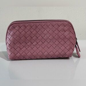 Bottega Veneta Intrecciato  Leather Dome Zip Pouch | Authentic Code